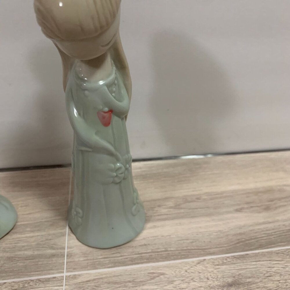 Vintage Made In Japan Cute Japanese Girls Bud Vases EUC - Picture 7 of 11